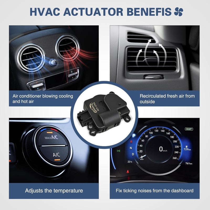 GOOACC محرك باب خلط HVAC 604-024 لسيارات كرايسلر 300 2008-2023، كرايسلر تاون آند كانتري 2008-2016، دودج تشالنجر 2008-2023 - Image 3